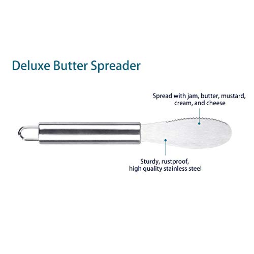 Butter Spreader, Stainless Steel Butter Knife Set of 4, Premium