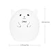 Mystery 3-Modes Soft Silicone LED Baby Pig Night Light, USB Rechargeable Children Night Lamp Cute Pig Lamp with Warm White, Single Color, 7-Color Breathing Modes for Kids Adults Bedroom Decoration(A)
