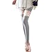LOCOMO Women Floral Lace Crochet Sheer Thigh Legging Footless FFT004 (S to M)