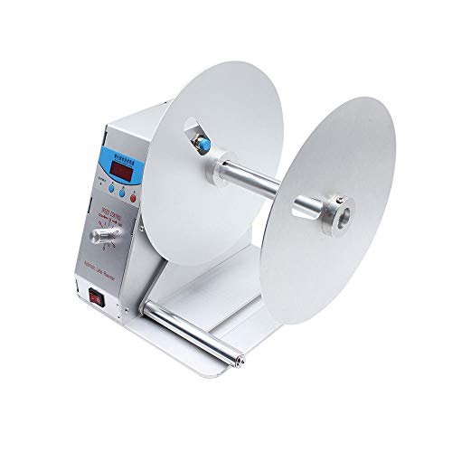 WUPYI Automatic Label Rewinder Machine Digital Automatic Label Tags Rewinder Adjustable Speed Sticker Tags Barcode Rewinder Label Printing Machine for Office,Commercial,Industrial, Warehouse