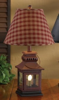 Park Designs Red Iron Lantern Lamp