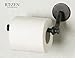 RTZEN Decorative Universal Toilet Paper Holder - Wrought Iron Handmade Black TP Roll Hanger Décor - Basic Rot Metal - Wall Mount Easy Installation