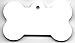 10 Pcs. White Blank POLYMER Bone Keychain Sublimation Dog TAG DYE Heat Transfer