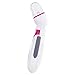 Litchi Callus Remover for Feet, Pedicure Tool with Extra Roller Heads, Remove Dead Coarse Skin Fast (Rhodamine Red)