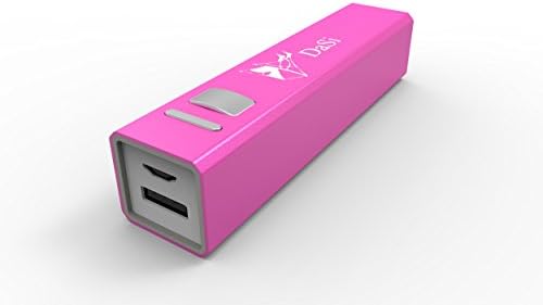 Apple Samsung External Battery Pack Lithium Ion Portable Battery Charger 2600 - Great Corporate Gift! (Hot Pink)