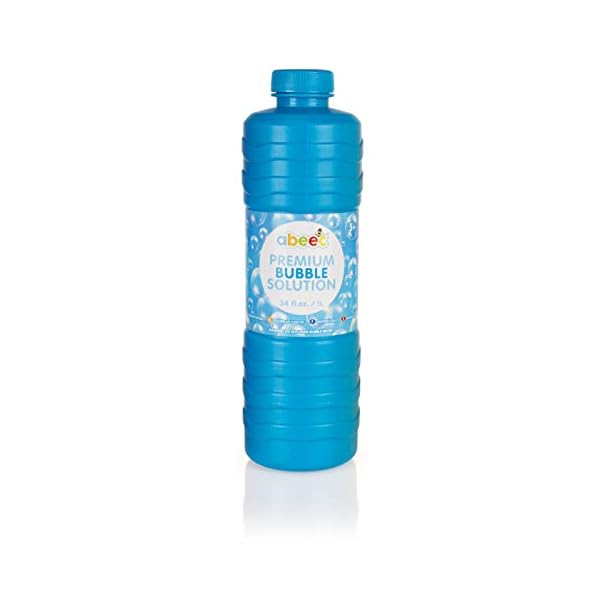abeec Premium Bubble Solution - 1 Litre of Bubble Mixture with Wand for Bubble Machines - Giant Garden Games Essential…