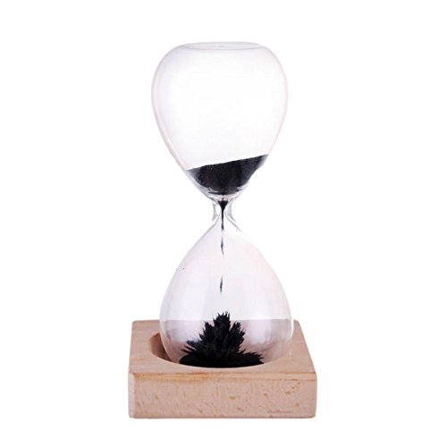 Maymii hand-blown glass sand timer magnetic hourglass a…