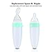 Burabi Baby Squeeze Feeding Spoon with Replacement Feeder Nipple for Toddler Infant Food Dispensing-Green