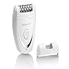 Conair Satiny Smooth Total Body Epilator, Women’s Hair Removal System, 40 Tweezer Head Women's Epilator - Cordless/Rechargeable