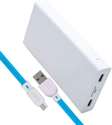ERD PB-60 Li-ion Power Bank | 15000mAh Dual Input Ports | Compatible with Smartphones, Smart Watches, Neckbands & Other Devices |White