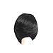 lightclub Gradient Mixed Color Shoulder Length Bob Wig Short Straight Wig Women Party Cosplay Hairpiece for Party Cosplay Club Bar Christmas Halloween Costume Black