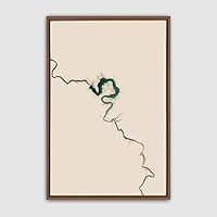 Framed Canvas Wall Art Minimalistic Painting Canvas Prints Home Artwork Decoration for Living Room,Bedroom - 16x24 inches