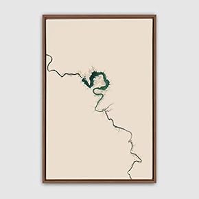 Framed Canvas Wall Art Minimalistic Painting Canvas Prints Home Artwork Decoration for Living Room,Bedroom - 16x24 inches