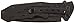 MTECH USA MT-378 Folding Tactical Knife, Tanto Blade, Black Steel Handle, 4-1/2-Inch Closed