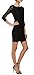 Berydress Women's V Back Full Zipper Plus Size Black Lace Dress Wedding Party Dress (14, Black)