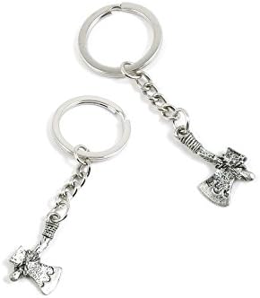 1 x Keychain Keyring Key Ring Chain Jewelry Findings I7SS7 Axe Hatchet