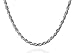 Italian Sterling Silver Diamond Cut Rope Chain, 22 Inches in Length, 1.4 mm Width