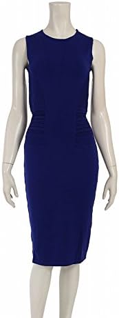 Amazon Co Jp ジャンニヴェルサーチ Gianni Versace ワンピース ノースリーブ ニット 青 黒 中古 服 ファッション小物