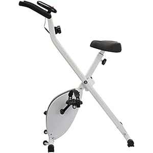 Lifetech Hironpal Folding Exercise Fitness Bike Cardio Workout Indoor Trainer,Sporting Equipment, Adjustable Magnetic Resistance LCD Monitor/Upright Stationary Spinning Bike for Home Use