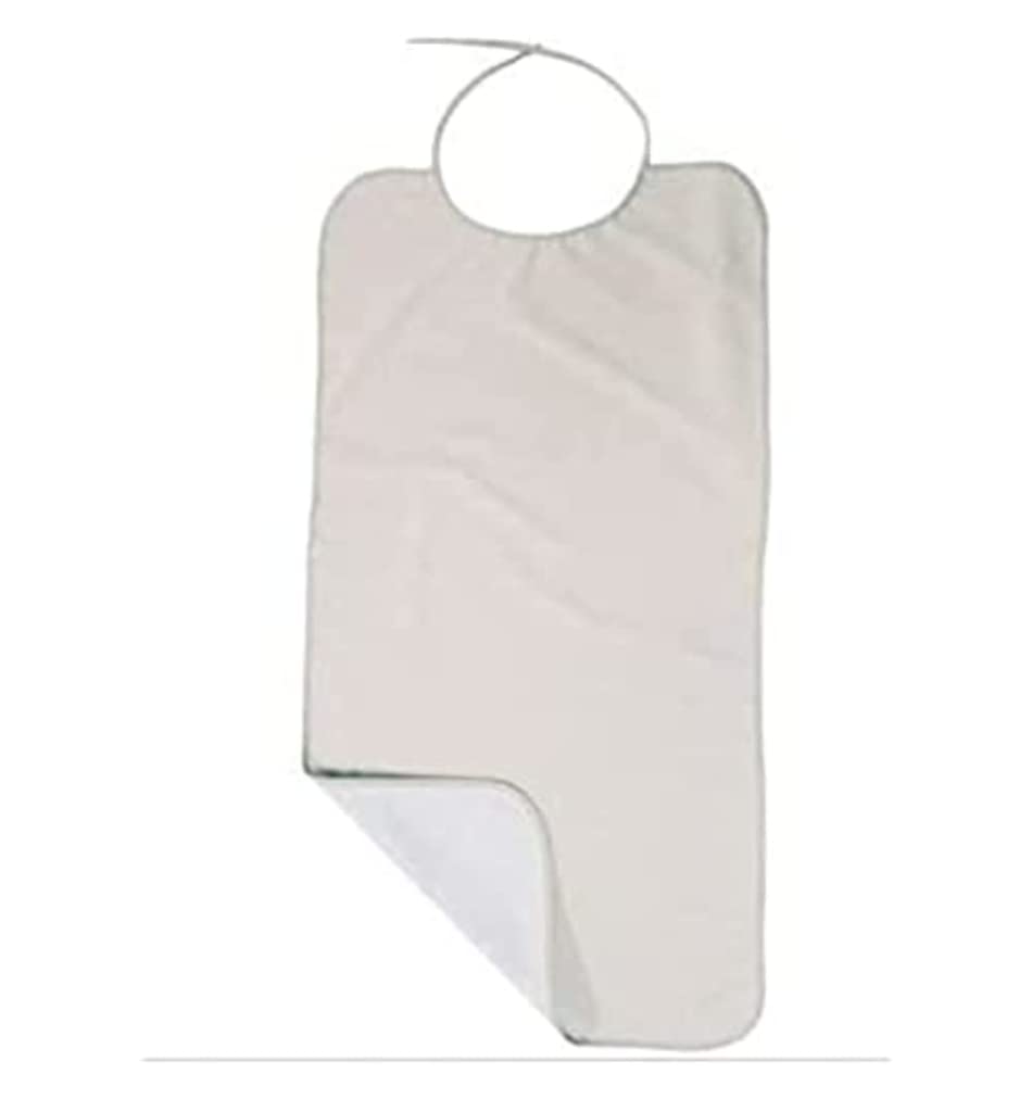 Queraltó - Cotton Bib, Waterproof, 80 X 40 cm, White
