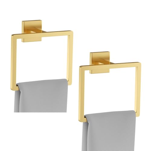 Towel Ring - Stainless Steel Wall-Mounted Hand Towel Holder