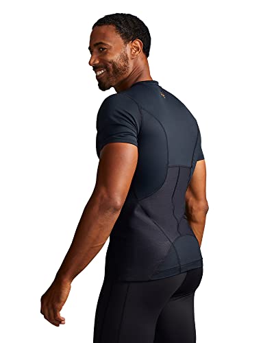 Tommie Copper Herren Stützshirt für den unteren Rücken, schwarz, X-Groß