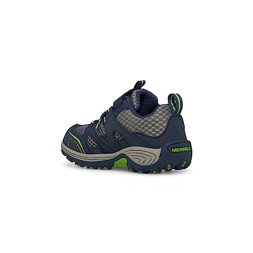 Merrell unisex child Trail Chaser Hiking Sneaker, Navy/Green,