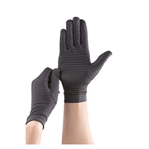 LifeBest 1 Pair Anti-Arthritis Copper Therapy Gloves Full Finger Arthritis Gloves Speed Up Recovery & Relieve Symptoms of Arthritis, RSI, Tendonitis & More