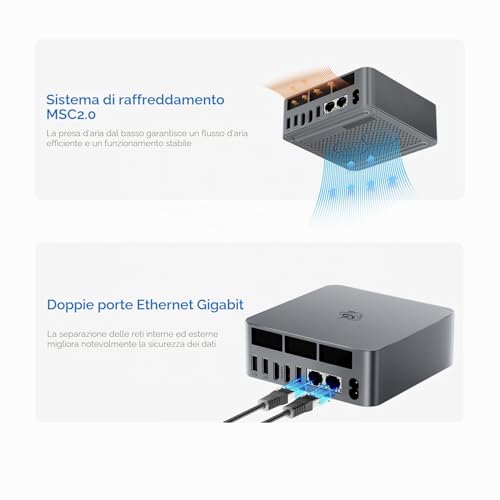 Beelink EQi12 Mini PC, Intel Core i3 1220P (10C/12T, Up to 4.4GHz), 16GB DDR4 RAM 500GB M.2 PCIe4.0 SSD, Mini Desktop Computer 4K Dual Display/WiFi 6/BT5.2/Dual Gigabit LAN for Home/Business