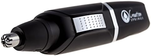 Creation Springs "Electra-Trim" Wet/Dry Nose and Ear Hair Trimmer with Stainless Steel Cutting Blades and LED Lights