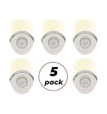 Amerelle Motion Sensor Night Light, 5 Pack - Plug In Motion Sensor Light Automatically Activated When Movement is Detected - LED Lights, Saves Energy, Wide Detection Zone - White Finish, 73092CC