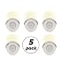 Amerelle Motion Sensor Night Light, 5 Pack - Plug In Motion Sensor Light Automatically Activated When Movement is Detected - LED Lights, Saves Energy, Wide Detection Zone - White Finish, 73092CC