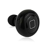 SlickBlue Smallest Wireless Invisible In-Ear 4.0 Stereo Bluetooth Mini Earphone Earbuds Headset Earpiece Support Hands-free Calling with Mic for iPhone iPad and Most Android Smartphones - Black