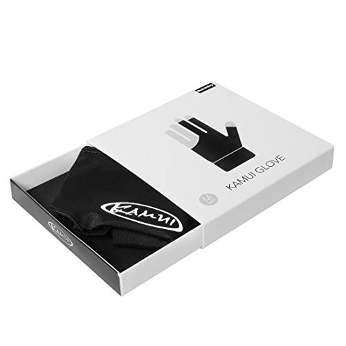 Kamui New 2017 Billiard GLOVE - QuickDry - For RIGHT Hand - Black (S) - Thumbnail 3
