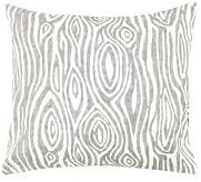 Amazon Com Gray Faux Bois Throw Pillow 24 X24 Kitchen Dining