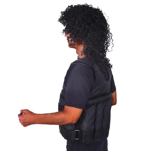 Gilet Lesté Réglable Vide, Gilet de Musculation Charge Maximale 50 kg/110 LB, Veste De Course Sports pour Hommes Femme, pour Crossfit, Musculation, Street Workout et Course à Pied (A)