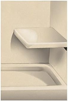 Transolid RSS2412-86 12" x 24" Solid Surface Wall-Mount Rectangular Shower Seat in Sea Shore