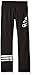 adidas Little Girls' Active Workout Pant, Caviar Black Stripe, 6X