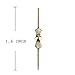 H&D 100pcs Golden Bow Tie Clips, Butterfly Clips for Fastening Crystals, Feng Shui, Chandelier Crystals, Lamp Crystals, Ceiling Light Crystals 40mm