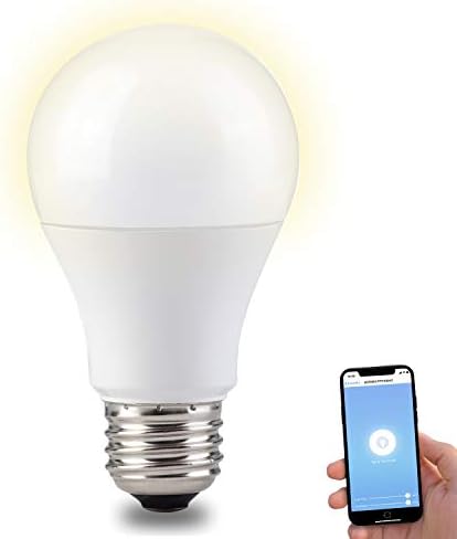Smart Light Bulb, Alexa Light Bulbs, A19 E26 9W Dimmable WiFi LED Bulb, No Hub Required, Soft White(2700K-5000K), Compatible with Amazon Alexa Echo