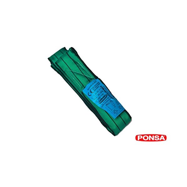PONSA - Hebeschlinge - Rundschlinge Schlupf Hebeband 8m Umfang, 4m Nutzlänge - Polyester - EN 1492-2 Norm - Tragkraft bis zu 2000 kg – Bild 4
