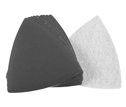 BOXONLY Silicon Carbide Triangular Sandpaper fit 3-1/2" Oscillating Multi-Tool (Dry/Wet) Use 400Grit 10pcs
