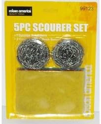 5 Pc. Scourer Set (Sold by 1 pack of 72 items) PROD-ID : 573222