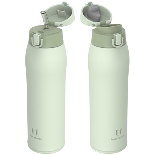 Sparrow Botella Agua Acero Inox - Botella Termica 950ml - 2 Tapas