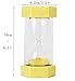 Security Safety Fashion Hourglass Sand Timer Teacher Created Resources and Children Brush Their Teeth Kitchen Countdown (3 minutes, Yellow)