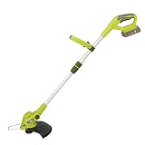 Sun Joe 20VIONLTE-ST11 20-Volt Amp Cordless 11-Inch Swath String Trimmer + Edger, Kit (w/2.0-Ah Battery + Quick Charger)