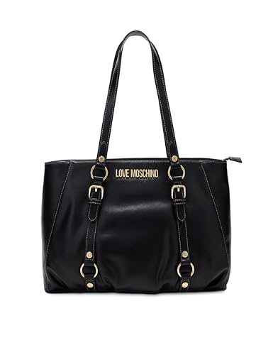 Love Moschino Jc4219pp0h, Bolsa de la Compra para Mujer, Negro, Einheitsgröße