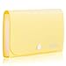 Expanding File Folder, Subdivision Accordion File Folder Mini Organizer PP Wallet for Cards,Coupons,Receipt,Tax Item or Changes,7x4.5 Inches,12 Pockets with Tabs and Check Case(Yellow)