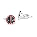 Deadpool Cufflinks Superhero Mens Shirt Cuff Links Groom Groomsmen Wedding Gift