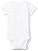 Moon and Back Baby Set of 5 Organic Short-Sleeve Bodysuits, White Cloud, 0-3 Months
